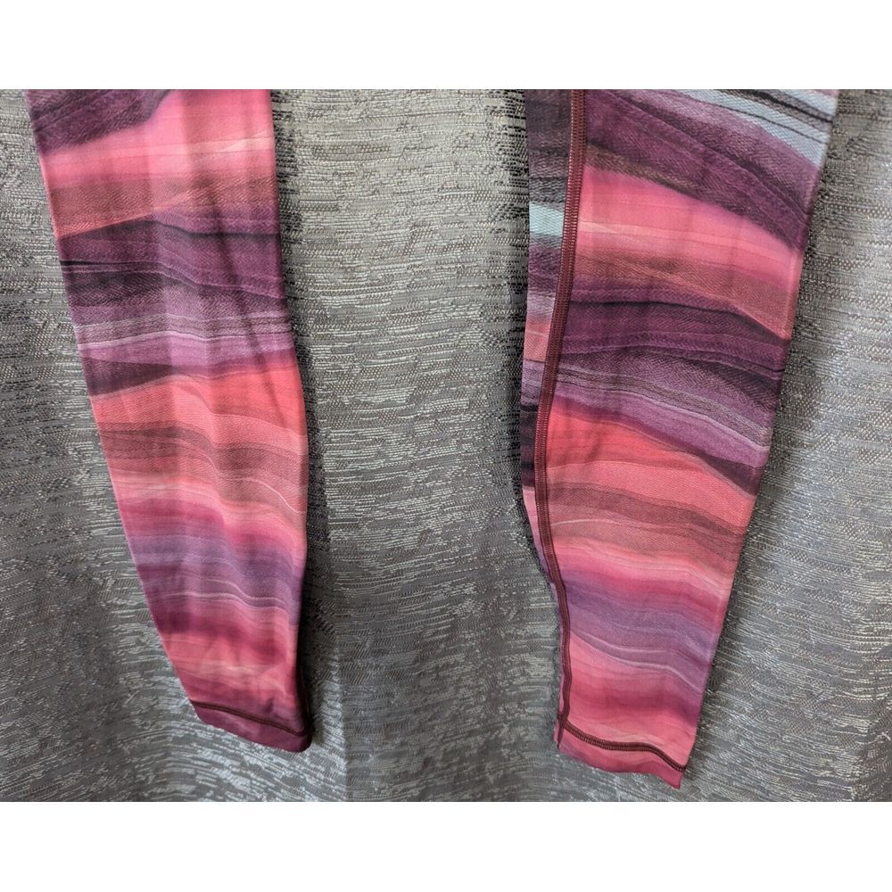 lululemon leggings 6 Multi Color Striped Inside Pocket - Picture 5 of 15